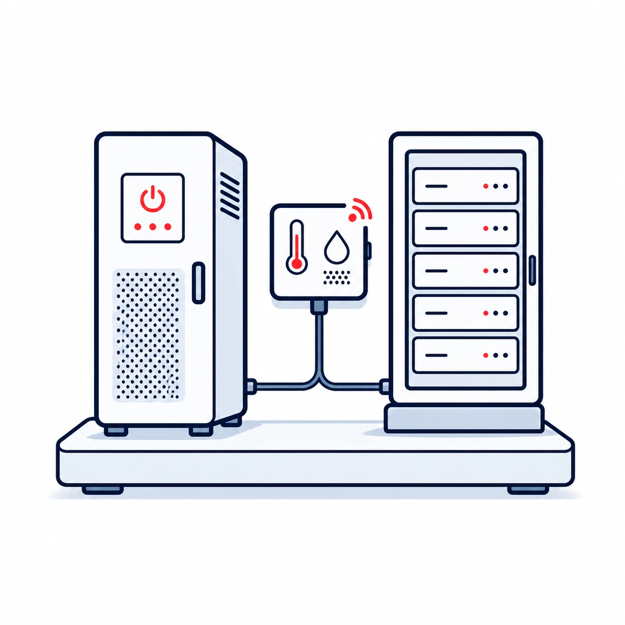 UPS, monitoring uslova rada i serverski rek data centra
